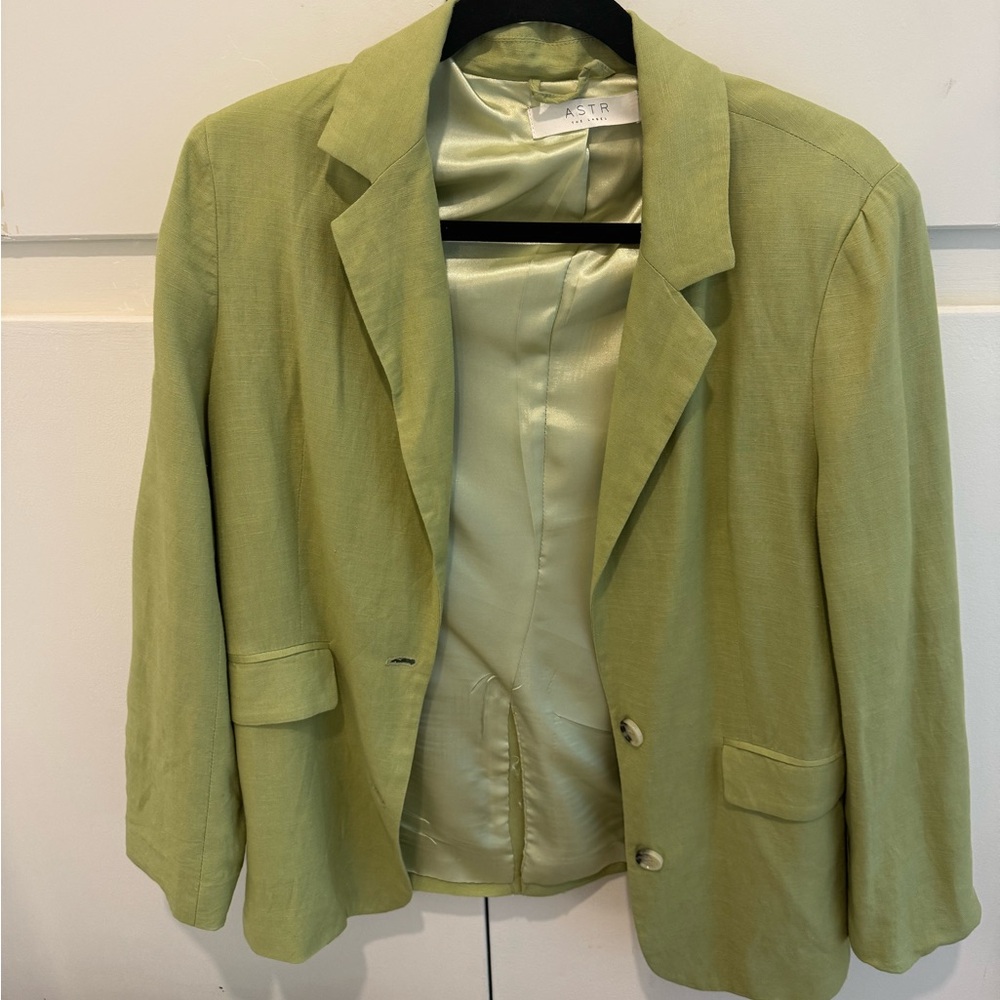 Astr linen oversized coat jacket size xs